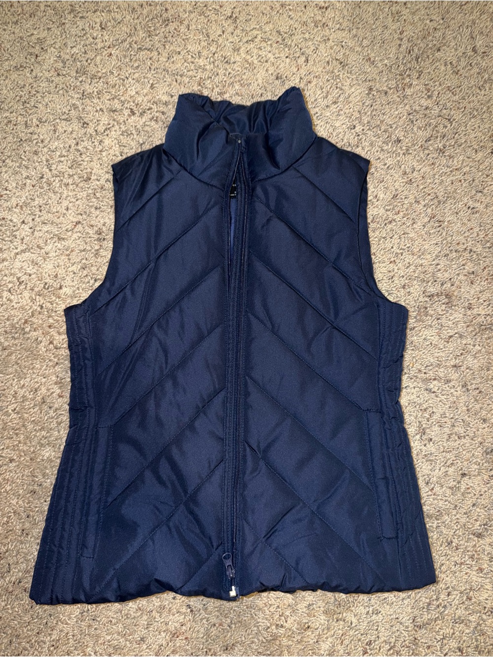 Navy Quilted Puffer Vest